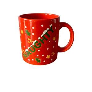 Vintage Waechtersbach Red Naughty Nice Coffee Mug Tea Cup Germany Christmas